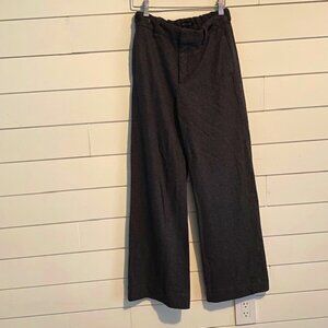 BANANA REPUBLIC wool grey wide leg pant